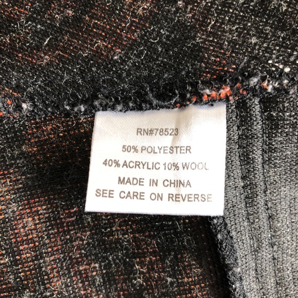 Dark gray floral sweater jacket - Picture 7 of 8